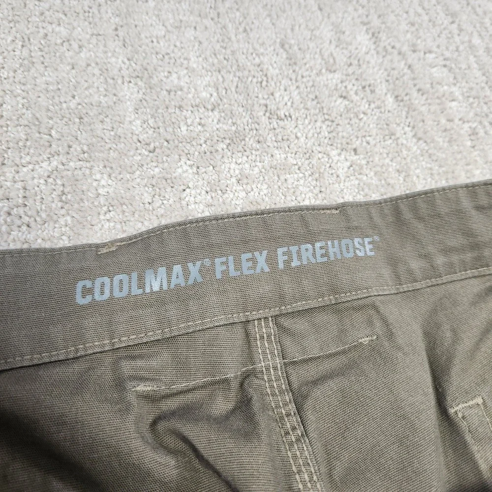 Duluth Cargo Shorts Men 48 Coolmax Flex Firehose Stretch‎ Canvas Elastic Waist